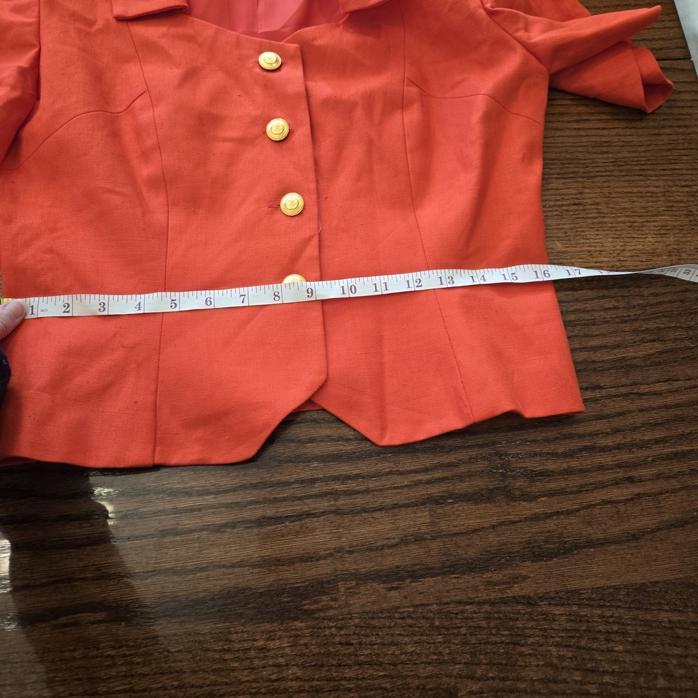 Karen Nicole New York Coral Red Skirt Suit - Picture 5 of 16